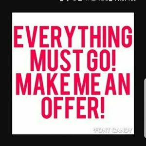 Trying to clear my closet fast!